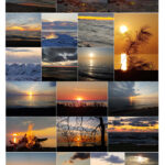 A series of sunsets taken at Lake Erie during the Covid-19 pandemic